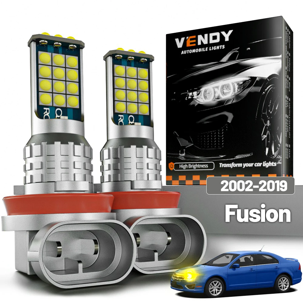 

2pcs LED Fog Light For Ford Fusion 2002-2019 2005 2006 2008 2009 2010 2011 2012 2013 2014 2015 2016 2017 2018 Canbus Accessories