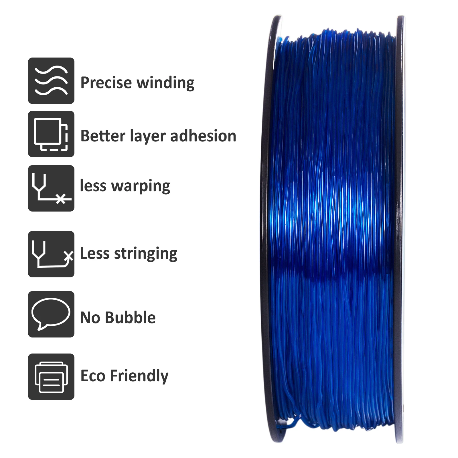 GEEETECH 10Kg TPU 3D Printer Filament material 1kg 2.2LBS/Spool 1.75mm Plastic Vacuum Packaging Non-Toxic Shore Hardness 95A