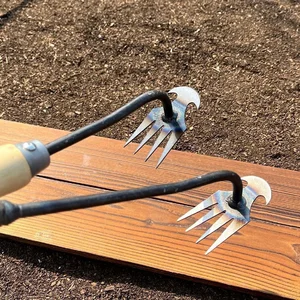 Artifact, uprooting tools and weed, Hoeing Rake gardening, manganese Steel Farm Tool, small hoe, loosening the soil 10 Main Sales hoe - №4