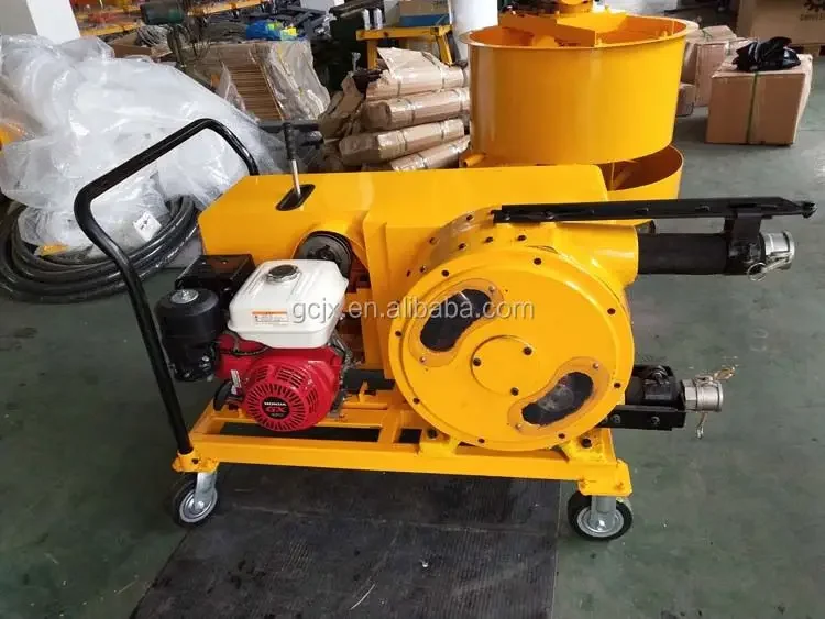 mini slurry pump petrol engine mortar cement concrete peristaltic pump for sale