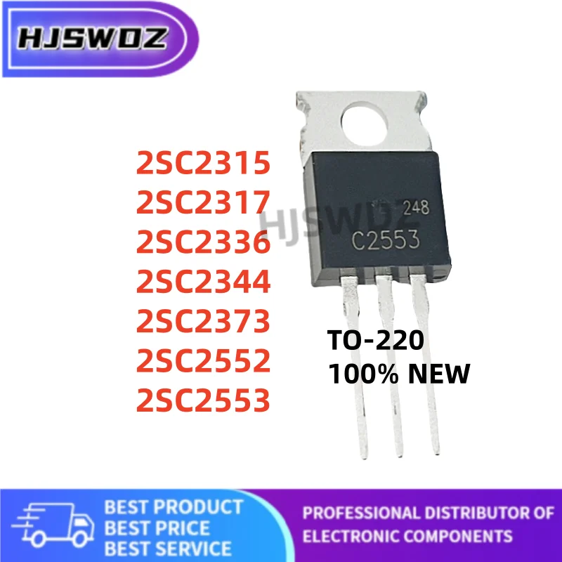 10PCS 2SC2553 2SC2315 2SC2336 2SC2317 2SC2373 2SC2552 2SC2344 TO-220 C2553 C2336 C2317 C2315 C2373 C2552 C2344