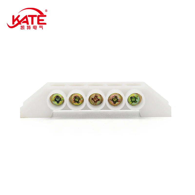 DIN Rail Terminal Block Bridge Type Neutral Ground 5/7/10/12 Hole Distribution Box Neutral Terminal Block Electrical Connector