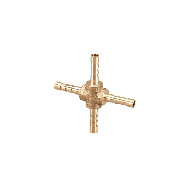 

Brass cross joint 4-19mm pagoda straight joint hose hook fitting elbow and other pipe water pump aquarium garden supplies