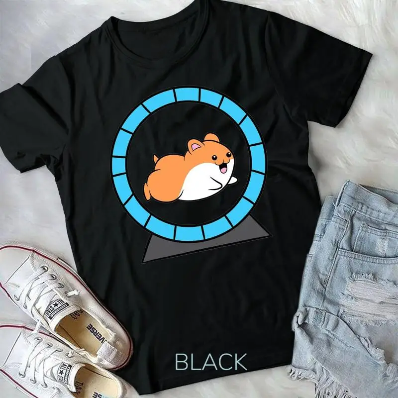 

Футболка унисекс «Хомк в колесе хомяка» Pet Hamster