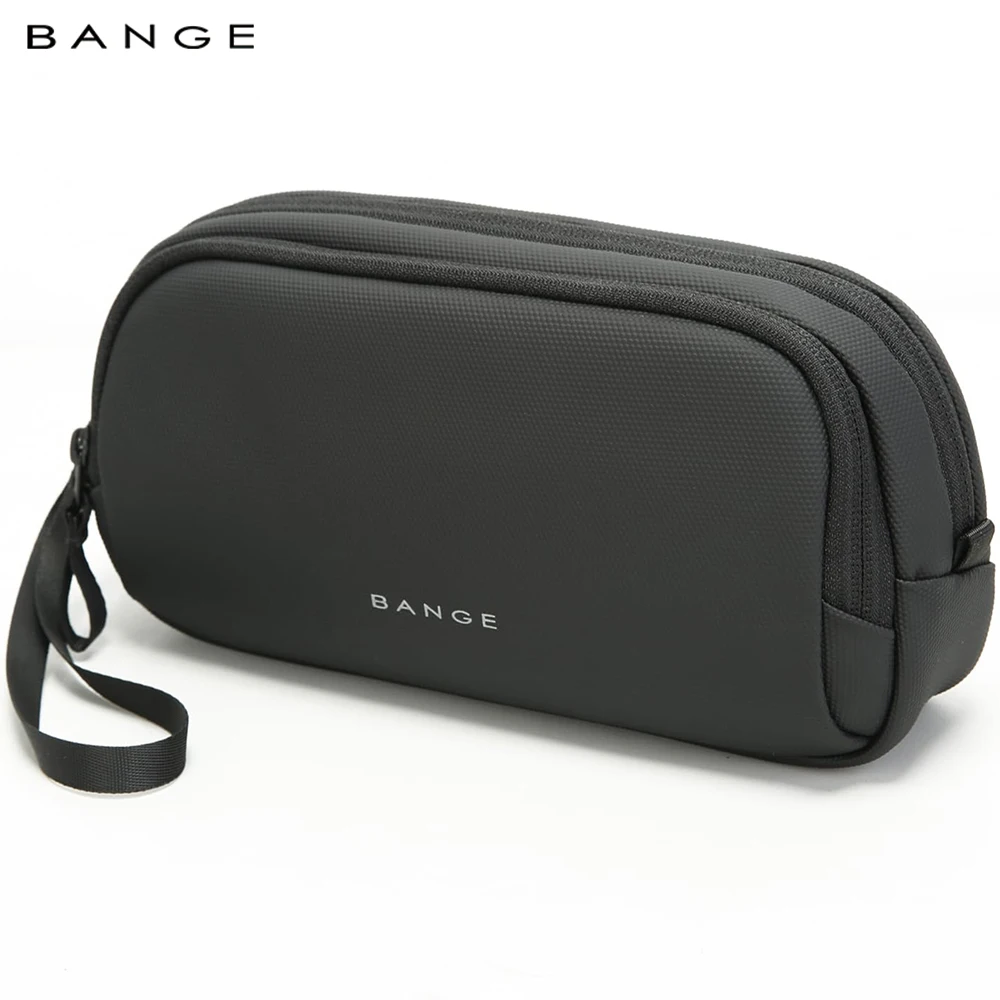 BANGE New Unisex Polyester Light Waterproof Digital USB Cable Storage Hand Bag, Electronics Travel Bag Organizer for Cable Case