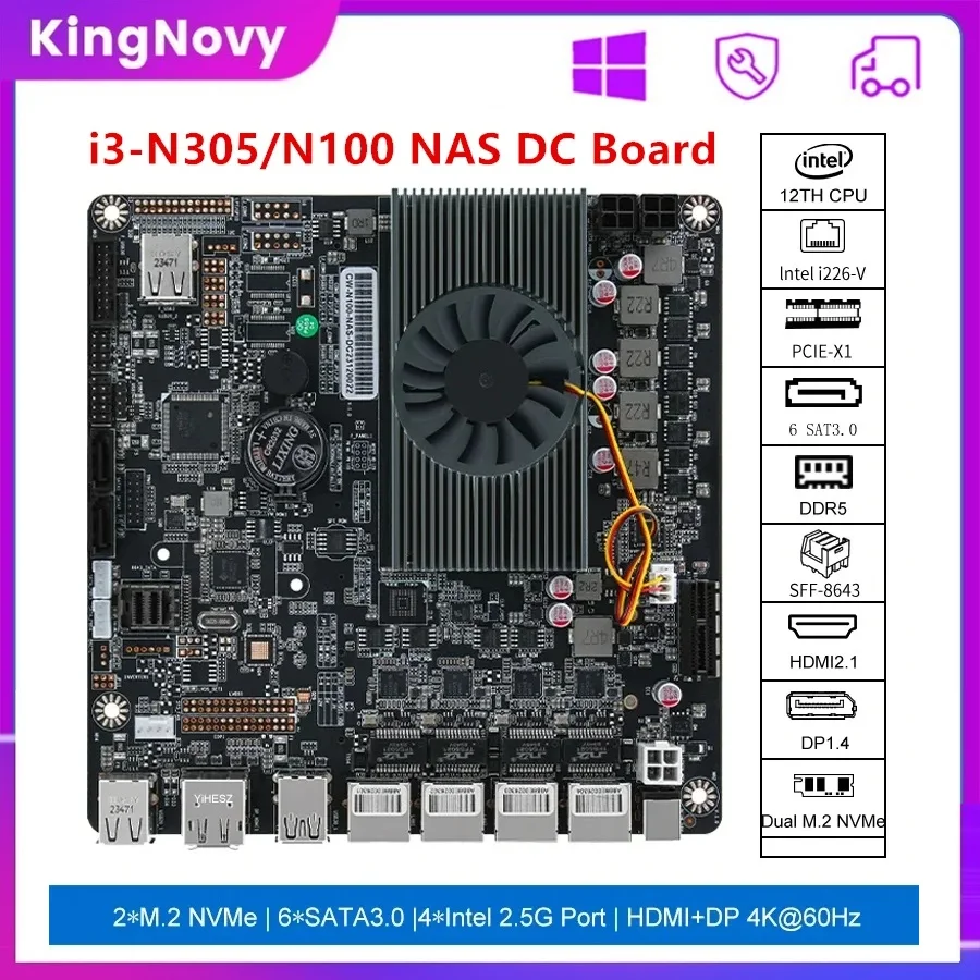 Single Board Computer SATAを搭載したDIY 6-Bay NASマザーボードの実際の使い方と評価