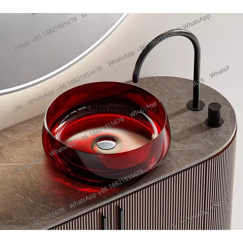 

Прозрачная столешница, акриловый умывальник для ванной комнаты, бытовой