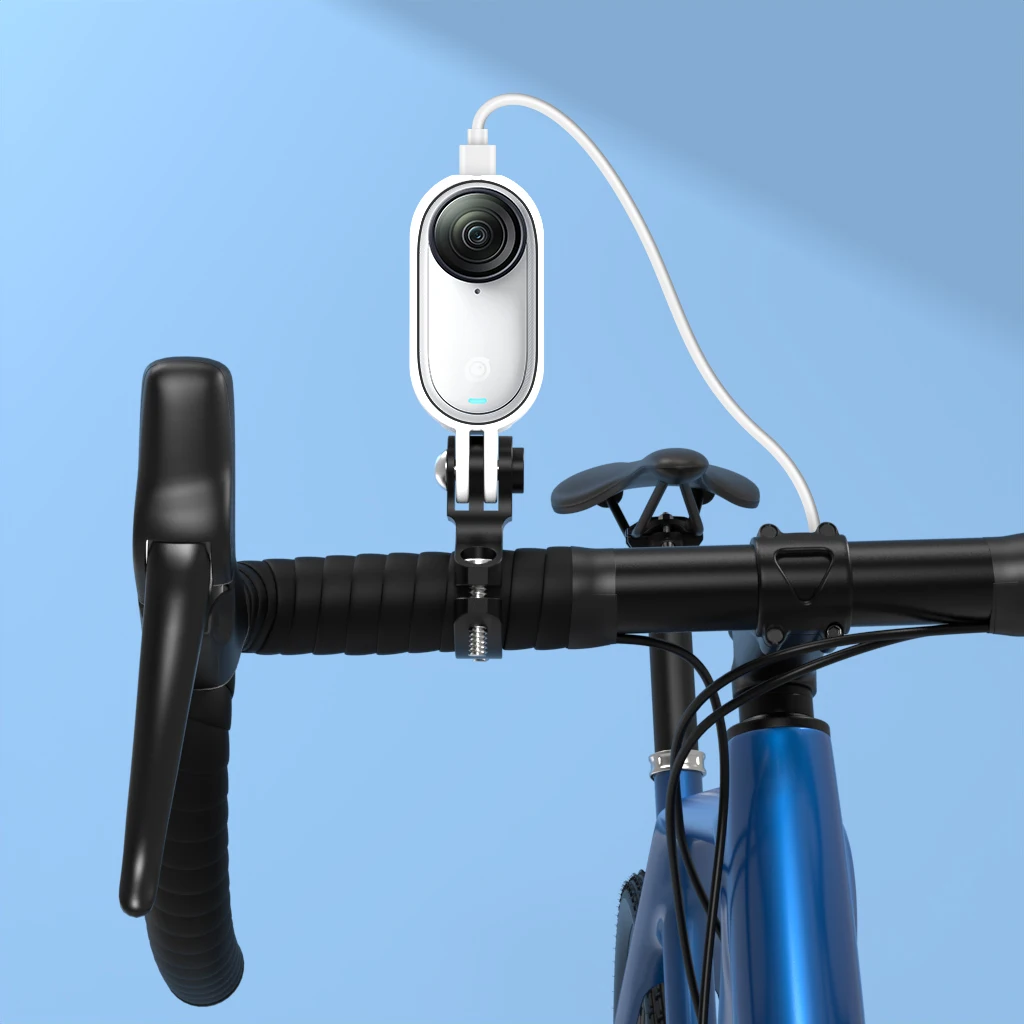 Go 3S magnetische Adapterhalterung für Insta360 GO 3 Daumenkamera, Schnellverschluss, 2-Backen-Stativhalterung, USB-C-Aufladung, freihändiger Rahmen – Detail 5