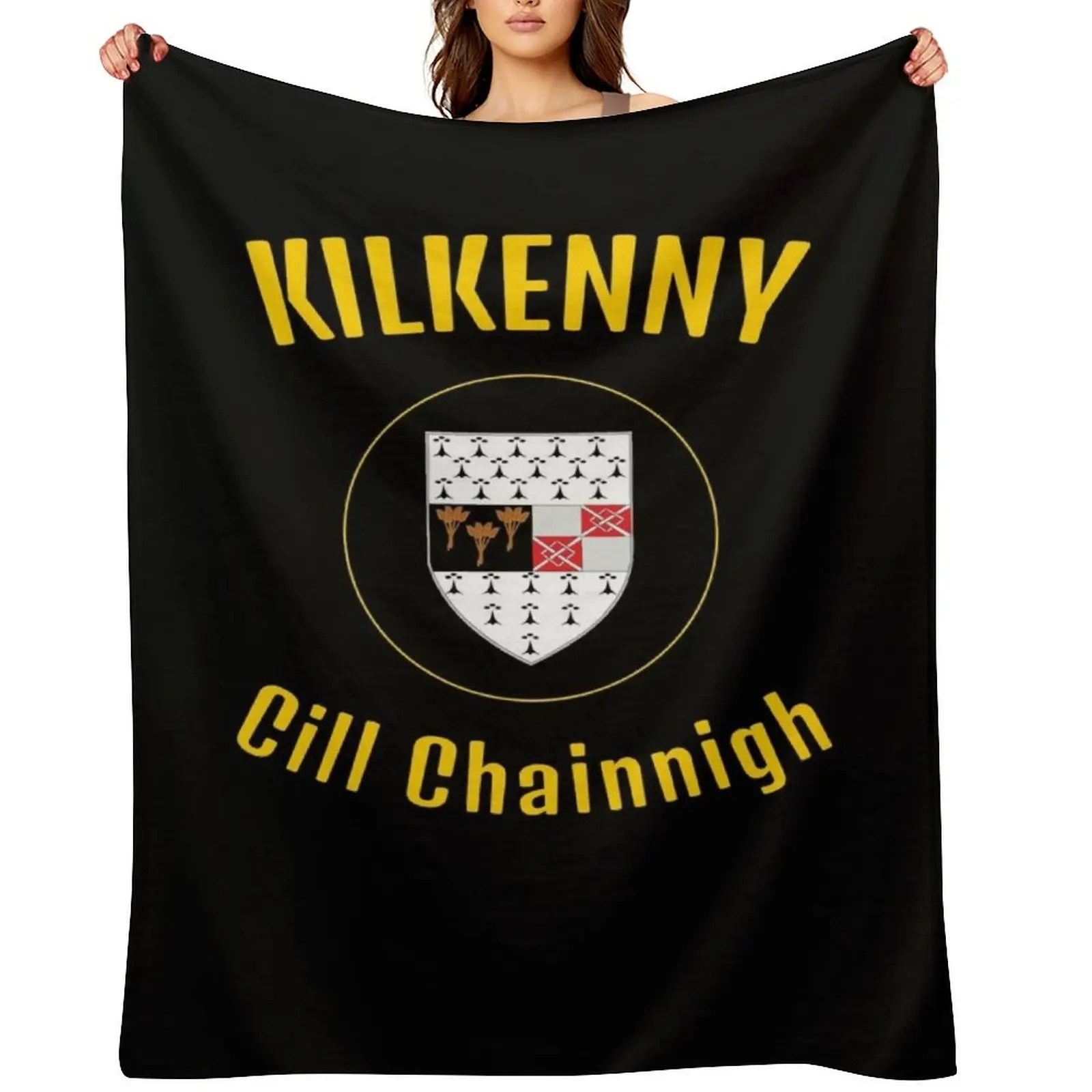 

Kilkenny Chill Chainnigh with Crest Throw Blanket Thermals For Travel Polar blankets ands manga Blankets