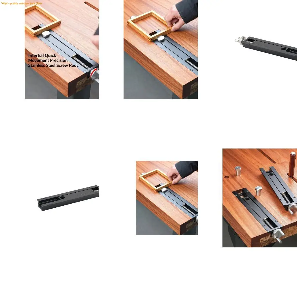 

203F Durability Benches Tail Vise Aluminum Alloy Build for Reliable Clamping in Multiple Woodworking Applications and Crafts