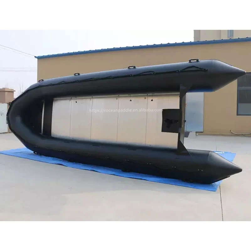 40-Personen Großes Schlauchboot mit Aluminiumboden 7m 8m 9m 10m Länge für Ozeangewässer Driftfahrten PVC-Rumpfmaterial