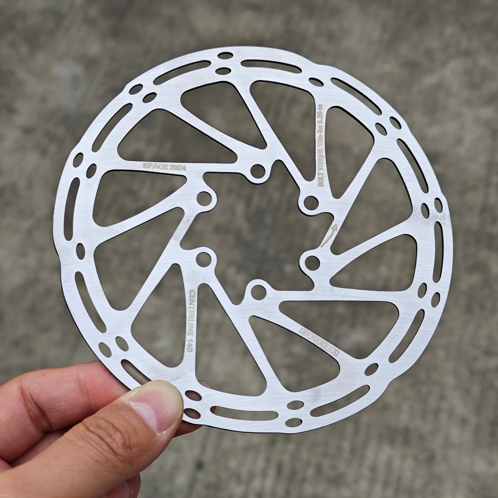 MTB-Bremsrotor 140mm für SRAM Centerline Rotor Rennrad Hydraulische Scheibenbremse Rotor 160mm 180/203mm Mountainbike-Teil