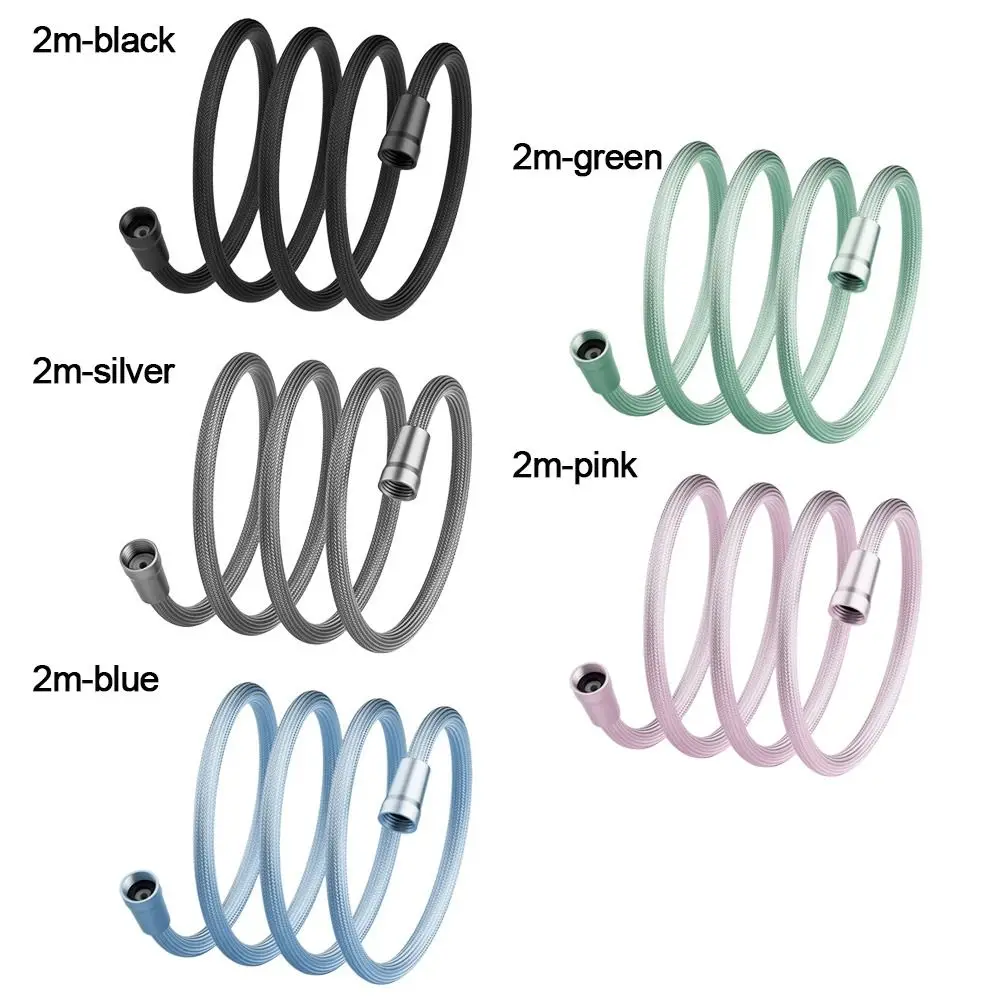 1.5/2 メートルハンドヘルドシャワーホース抗巻き GI/2 シャワーチューブユニバーサルインターフェース柔軟なバスシャワーナイロンパイプ