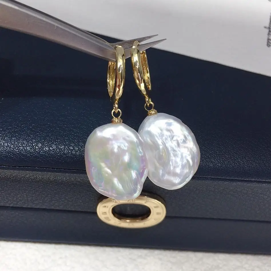 

Серьги-капли из серебра 925 пробы с пресноводным жемчугом в стиле барокко