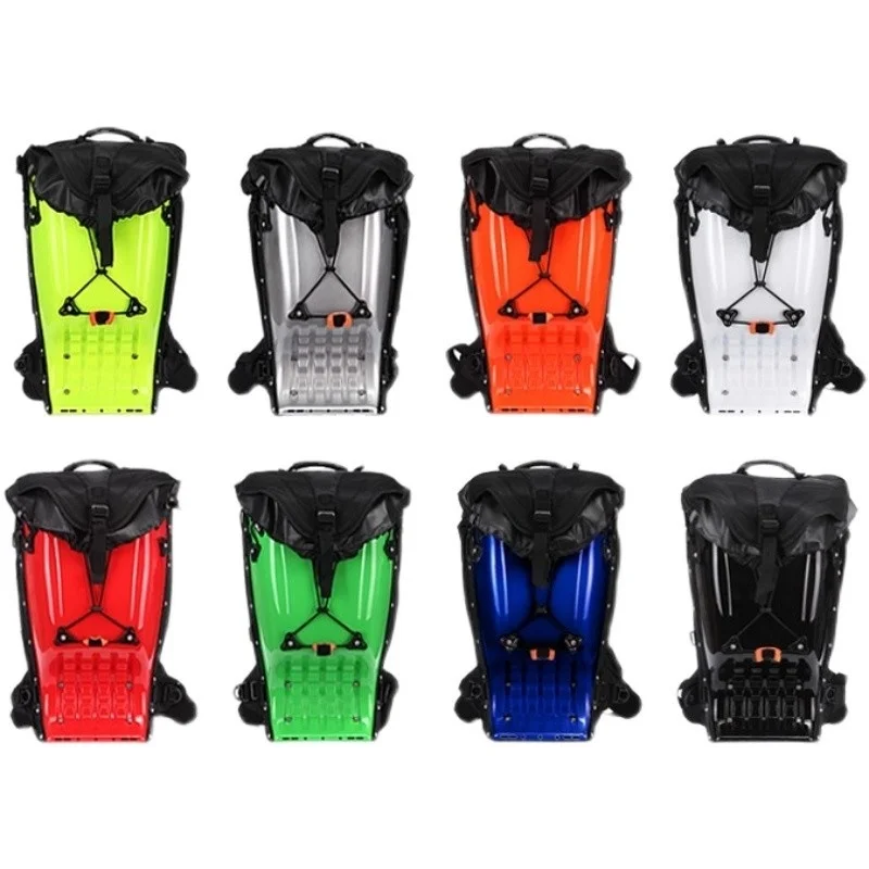 Tiktok same off-road motorcycle backpack motorcycle backpack riding helmet bag hard shell bag waterproof reflective backpack goo