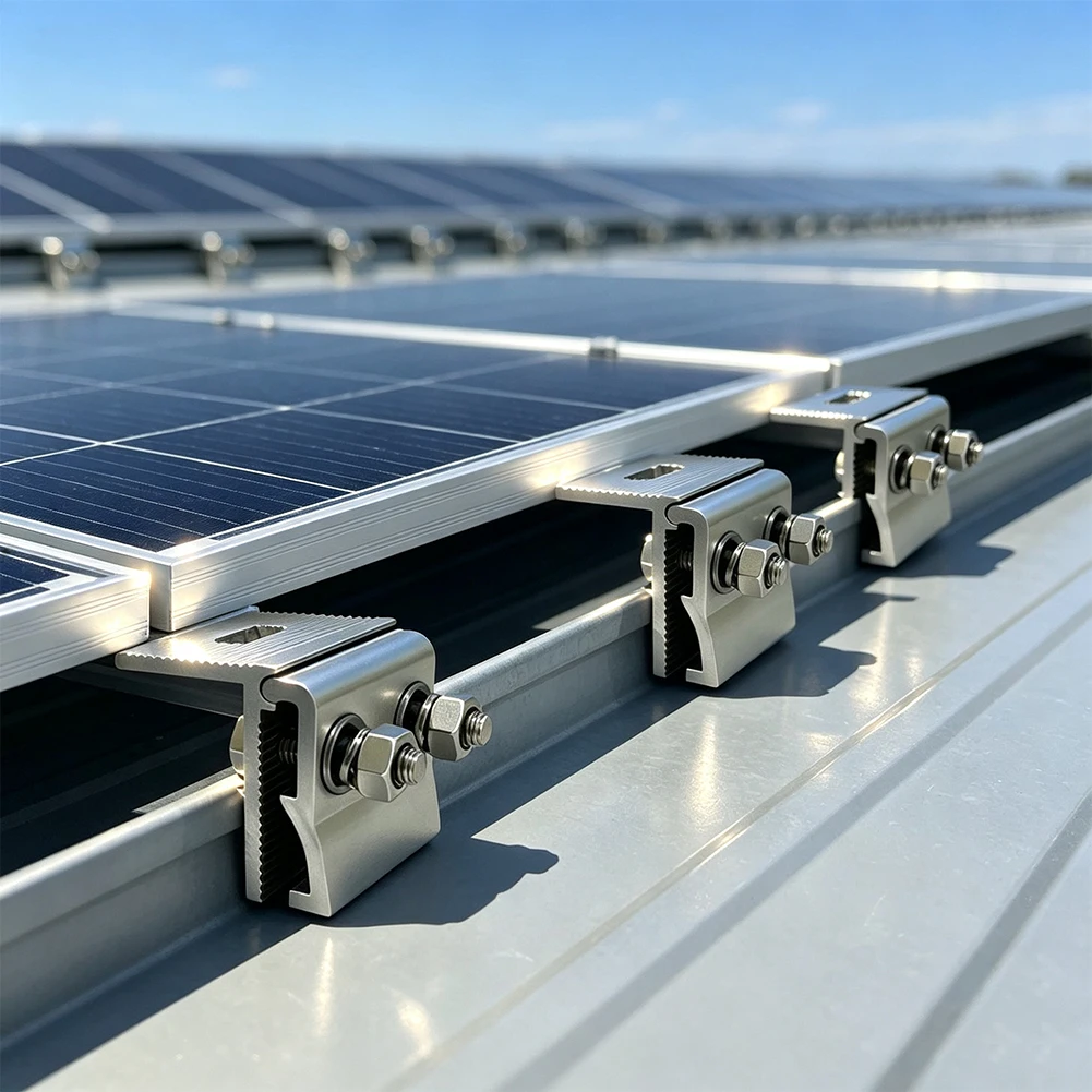 for aluminium Alloy Clamp Pv Mounting Bracket Weather Resistant Design Resistant Material For Outdoor Solar Installation