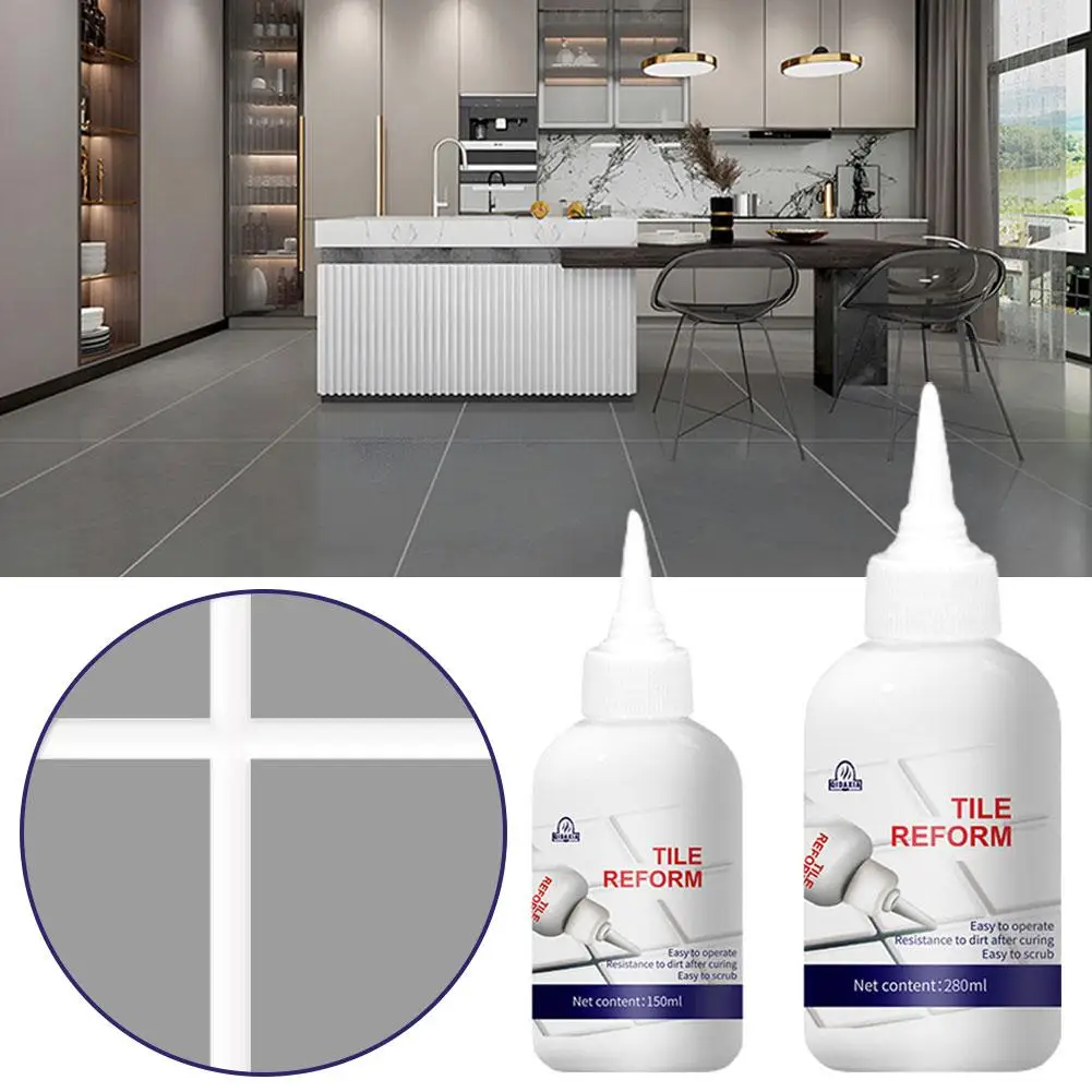 

Waterproof Tile Repair Filler Seam Beauty Agent,Grout Tiling Tile Reviver Repair, Ceramic Tile Filler Refill Agent For T6U4