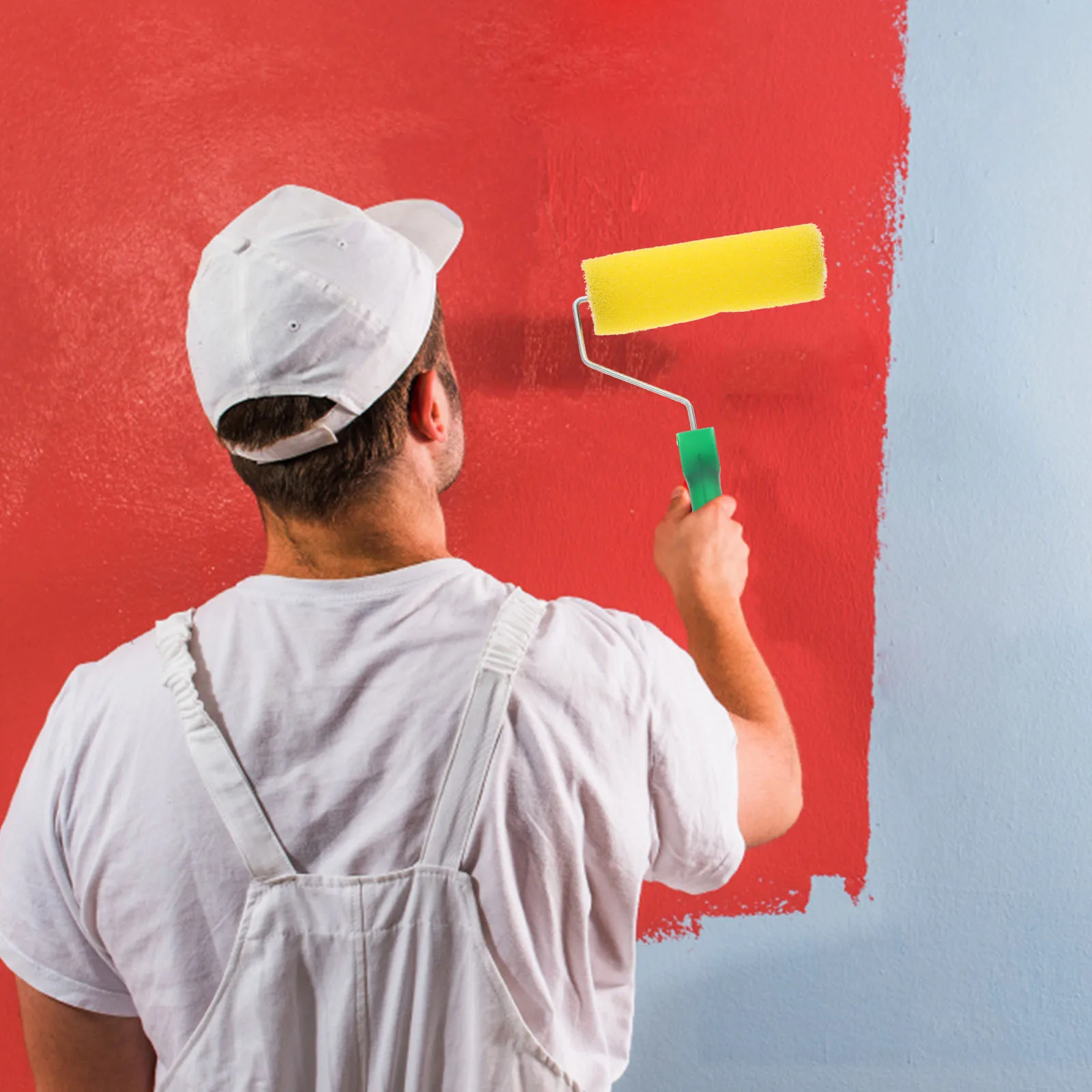 Textured Paint Roller Medium For Wall Painting Ergonomic Handle High Efficiency Even Coverage Durable Material Easy Clean