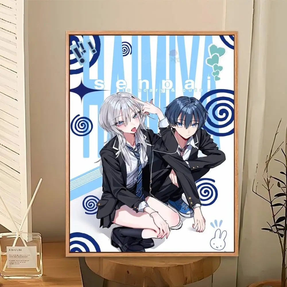 Haimiya Senpai Wa Kowakute Kawaii   Poster Perfect Space Sticker Self Adhesive for Office Home Theater Wall Art Decor Fancy Gift