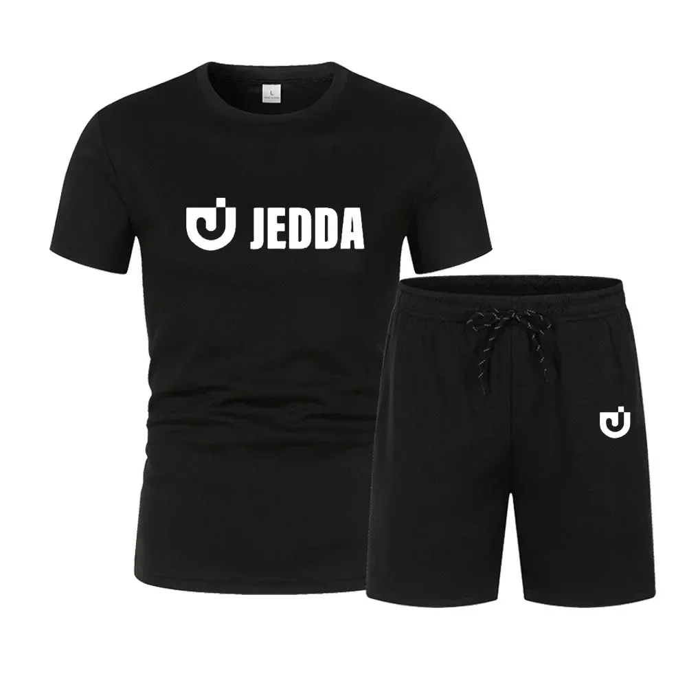 

Men's Casual Summer Sport Outfit Lightweight Comfortable Short Sleeve T-Shirt and Shorts Set for Outdoor Activities Tracksuit