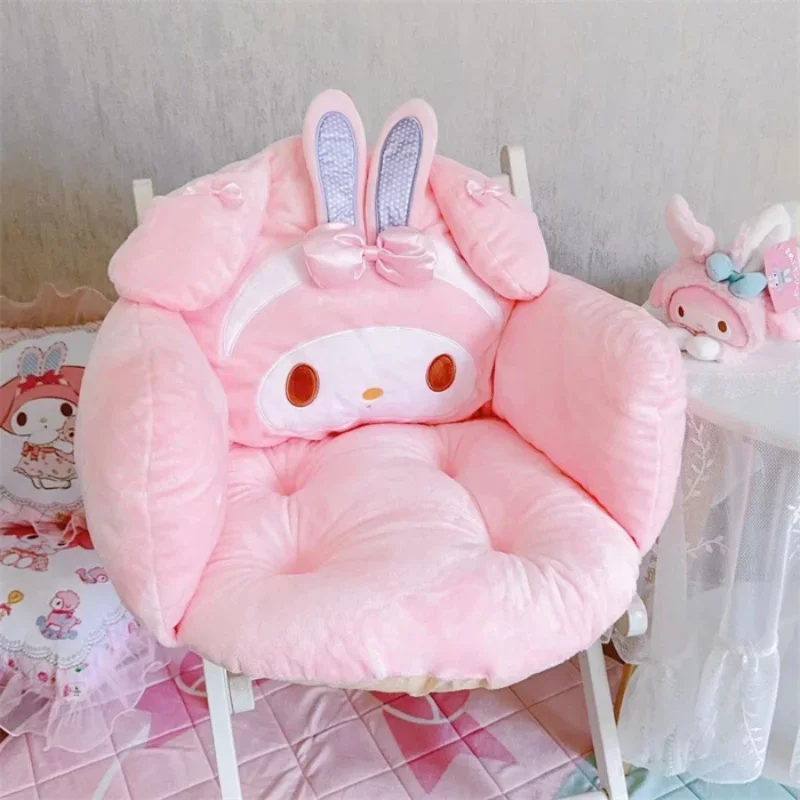 Bequemes Cartoon-Sitzkissen My Melody Sweet Piano Verdicktes Rückenkissen für Stuhl, Sofa, Bett, Sitzkissen, Erkerfenster, Mädchen