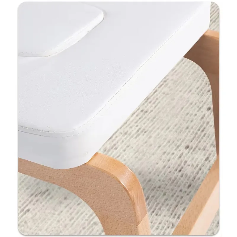 Professional Wooden Yoga Inverted Stool Wooden Black White Frame PVC Women Yoga Special Artifact