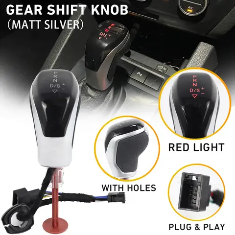 폭스바겐 골프 MK6 MK7 파사트 B7 B8 티구안 MK2 스코다 옥타비아 시트 DSG용 전자식 변속 핸들 LED 기어 변속 노브
