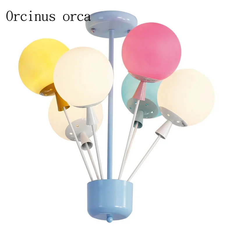 Romantico lampada a mongolfiera calda lampada da camera per bambini moderna semplice lampada da soffitto creativa per ragazza