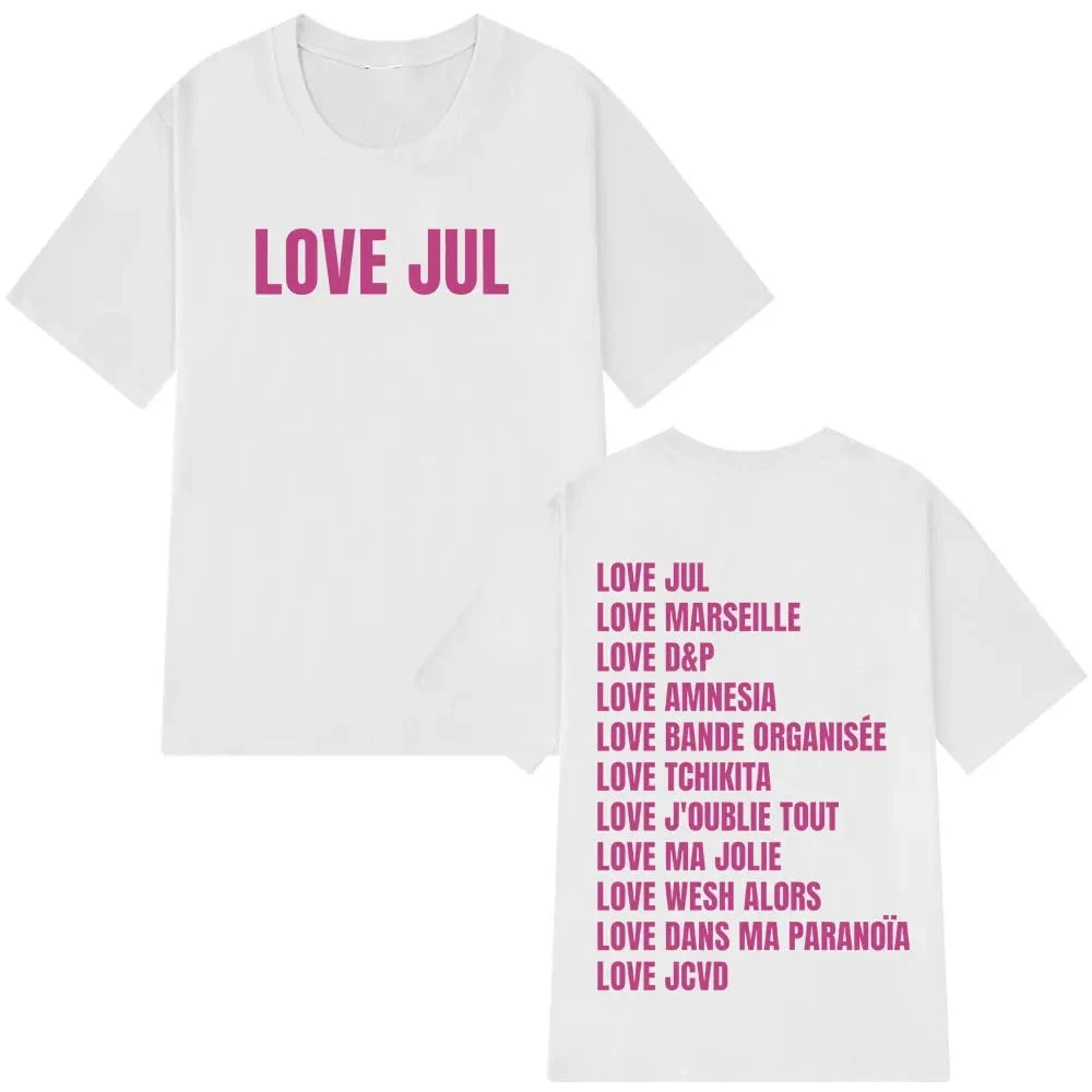 Love Jul Oversized Hip Hop T-Shirt for Men Women