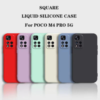 Original Phone Case for Xiaomi POCO M4 Pro 5G Camera Protection Square Liquid Silicone M4Pro 5G Soft Classic Covers Fundas