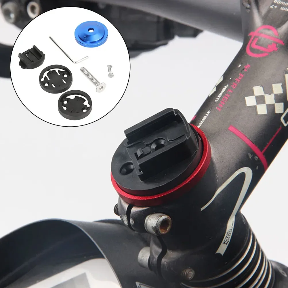 POTEA  Bicycle Computer Holder For Garmin Edge Bryton Rider CatEye MTB Bike Stopwatch Speedometer Stem Top Cap Mount Brackets