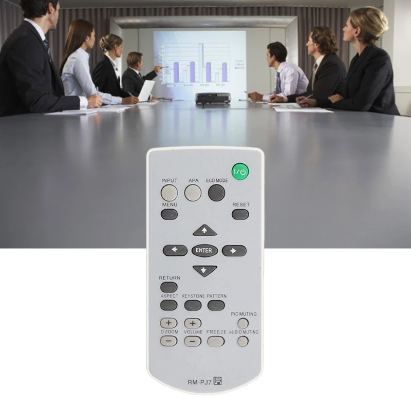 Convenient Remote Control Compatible for RMPJ7 RMPJ6/PJ10/PJ12/PJ17/PJ8 Multiple Projector Models Long Last Use