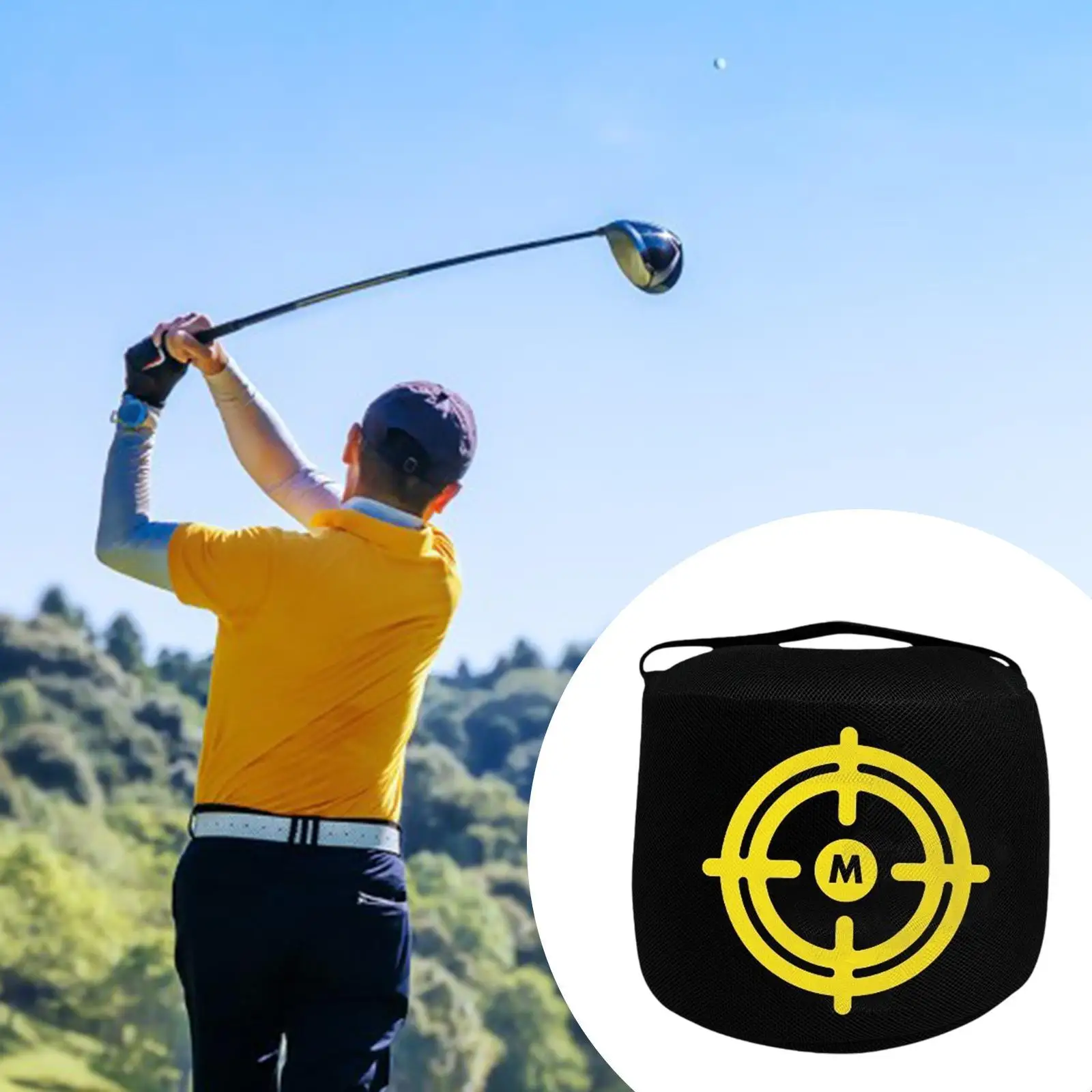

Golf Hitting Bag Portable Batting Bag Outdoor Alignment Correction Silent No Filling Golf Gift for Golf Beginners Practice Tool