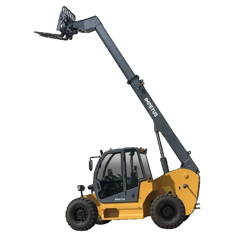 Customized Impetus 4x4 Diesel Engine 3.5 Ton Chinese Small Boom 17m Handler Telehandler Telescopic Forklift With 1150mm Fork