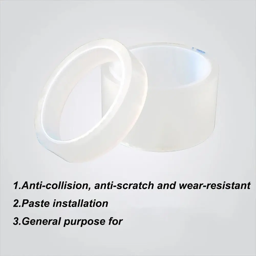 1Roll Bike Frame Protector Transparent Protective Film Riding Decoration 2/3/5/7/10cm Width Bicycle Protection Stickers