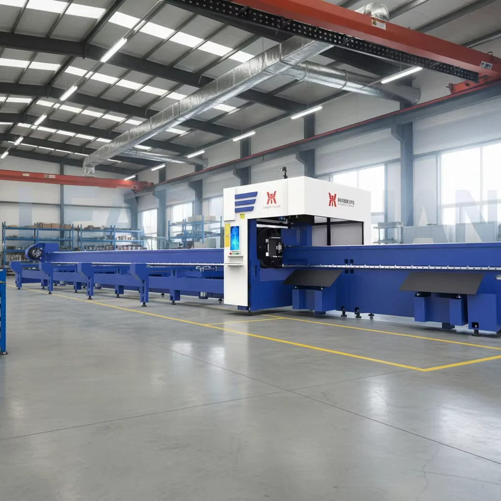 

6000w 5-Axis CNC Fiber Laser Tube Cutting Machine Water Automatic Bevel Cutting Three Chuck CypCut Control System for Metal
