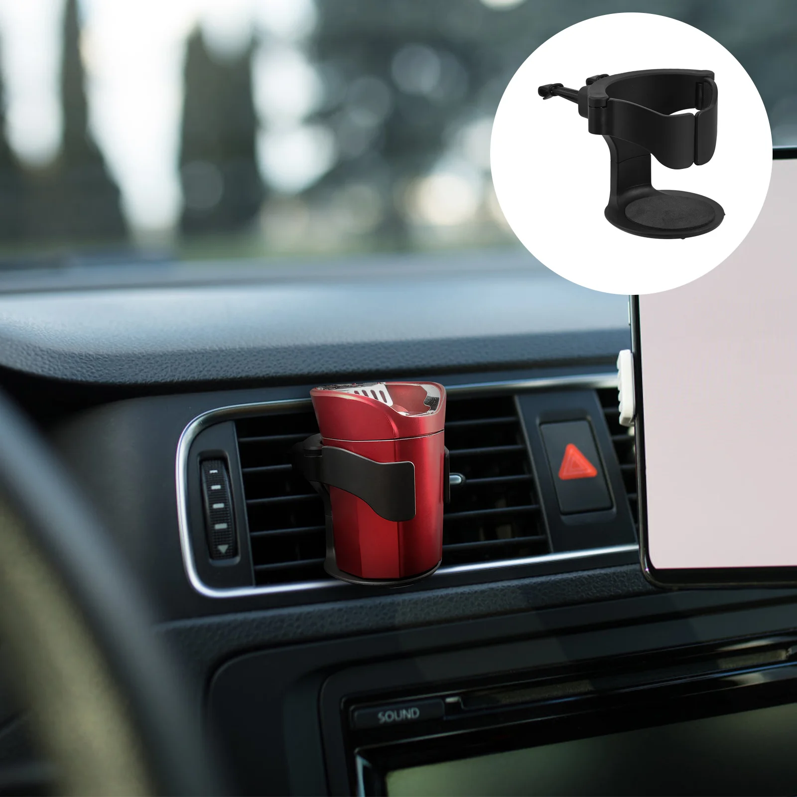 

Car Cup Holder Air Vent Mount Multifunctional Universal Drink Holder For Vehicle Water Bottle Organizer Compact Portable