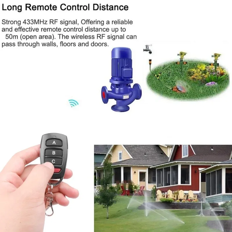 10Pcs 5Pcs Wireless RF 433Mhz Remote Control Duplicator Copy Code Opener for Garage Door Gate Key