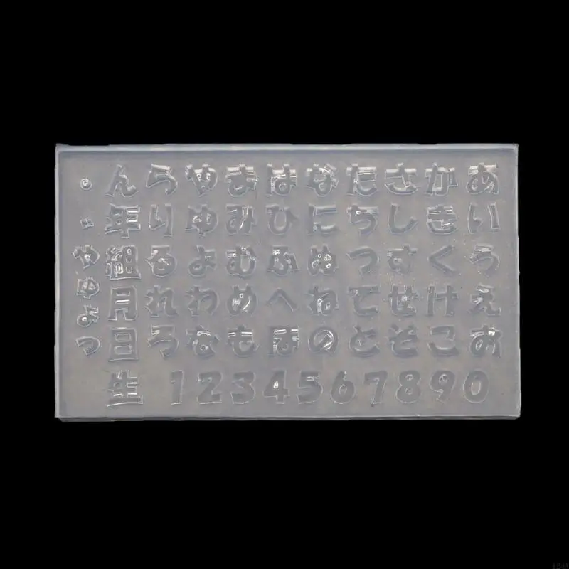 

DIY Japanese Hiragana and Katakana Resin Carving Mold Japanese Alphabets Fifty Kana Number Art Templates Mold
