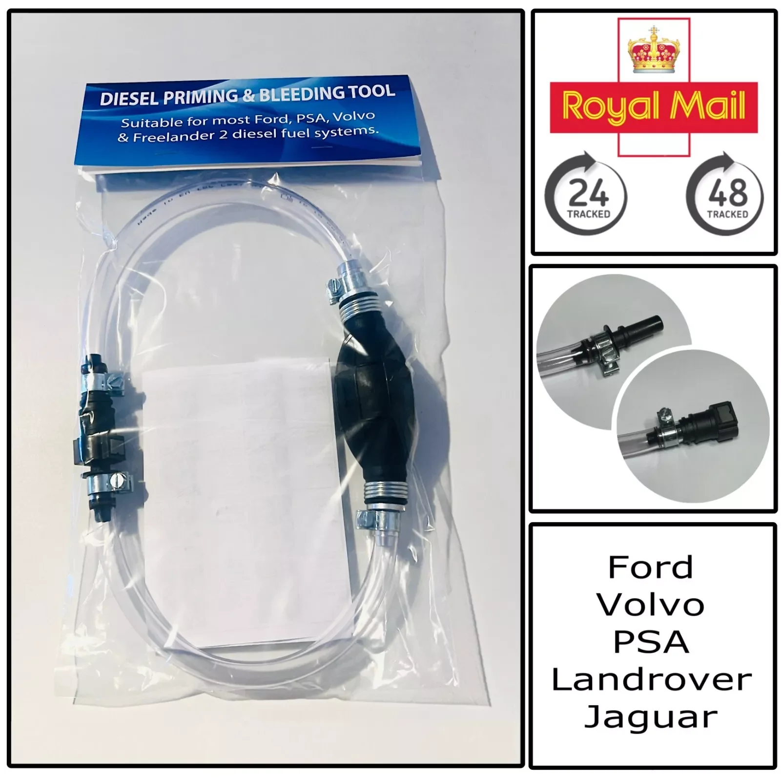 1PCS Car Engine Diesel Fuel System Priming Bleeding Pump Hand Pump Check Valve NBR For Ford PSA Land Rover Jaguar Volvo