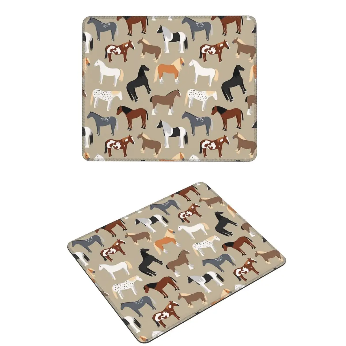 

Horse Breeds Pattern Mouse Pad Computer Keyboard Mouse Mat Gaming Laptop Desk Mat Office Table Mats