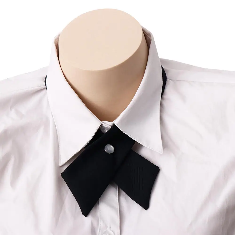 

Graduation Cute Formal Solid Color Ribbon Tie JK uniform Tie Uniform Collar Bowtie Cross Bow Tie Cravat Neck Ties JK Bow Tie