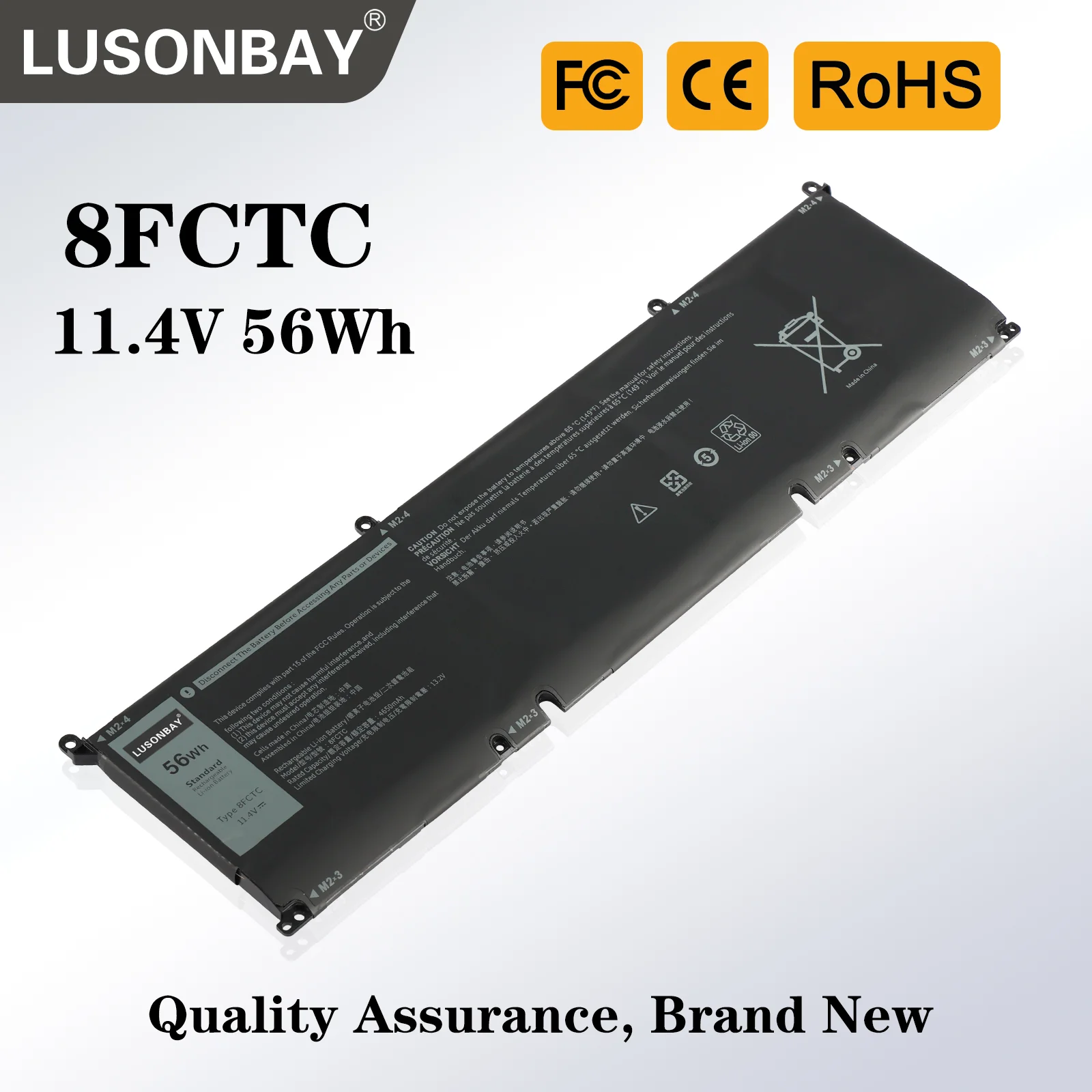 

LUSONBAY 8FCTC 56Wh Laptop Battery For Dell G15 5510 5511 5520 5515 5521 For Dell XPS 15 9500 G7 15 7500