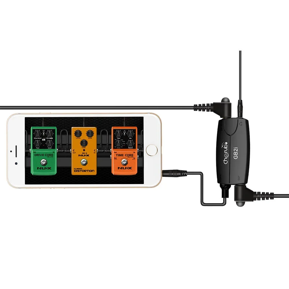 Musedo GB2i Guitar Link Audio Interface System AMP Amplifier Guitar Effects Pedal Convertor Adapter Cable Jack for IPhone IPad