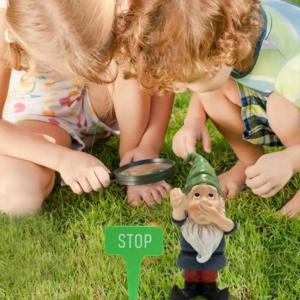 A32I Gnome Statue Resin Outdoor Gnomes Lawn Decoration Yard Art Garden Decor Outdoor Decorations for Patio Sidewalk