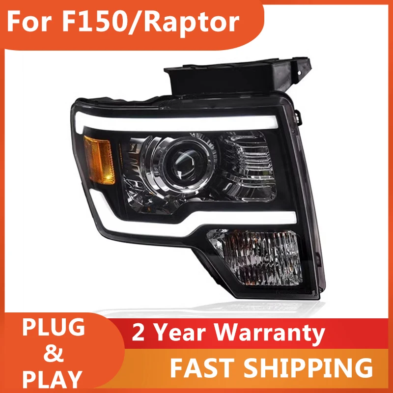 

Car Accessories for Ford Raptor Head Lights 2008-2014 F150 Head Light DRL Turn Signal High Beam Angel Eye Projector Lens