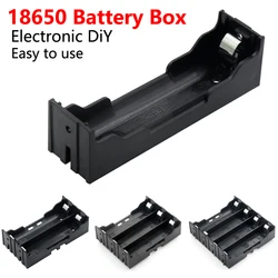 New 18650 Power Bank Case 1X 2X 3X 4X 18650 Battery Holder Storage Cases 4 3 2 1 Slot Batteries Container Hard Pin Storage Box