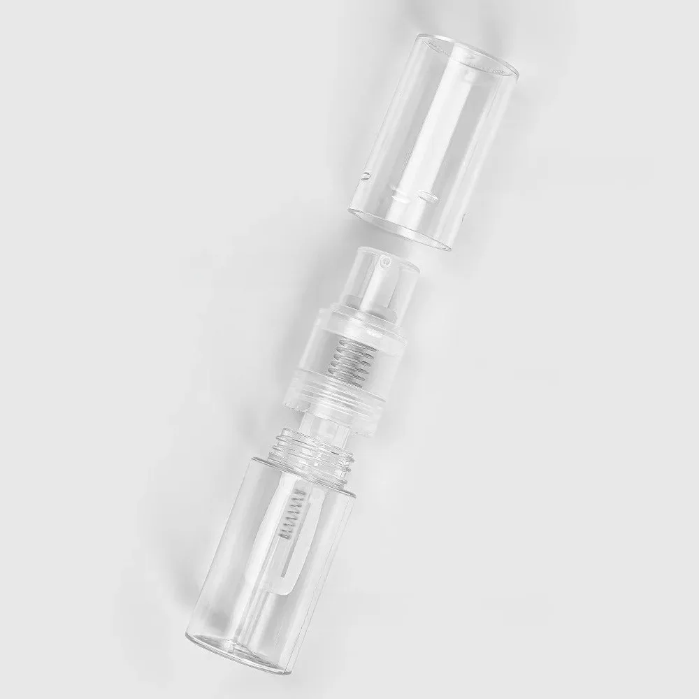 Friseursalon Pulver Sprühflasche Klare leere Plastikflaschen Pumpzerstäuber Nebel Nasenspray Nachfüllbare Styling-Werkzeuge Zubehör – Detail 5
