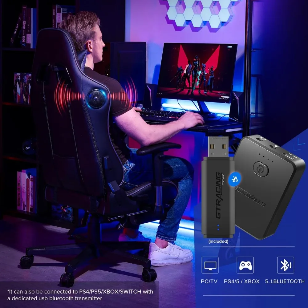 Chaise de bureau, design ergonomique à dossier haut, cuir reconstitué épais, avec appui-tête et 360 ° -Siège pivotant, chaise de bureau