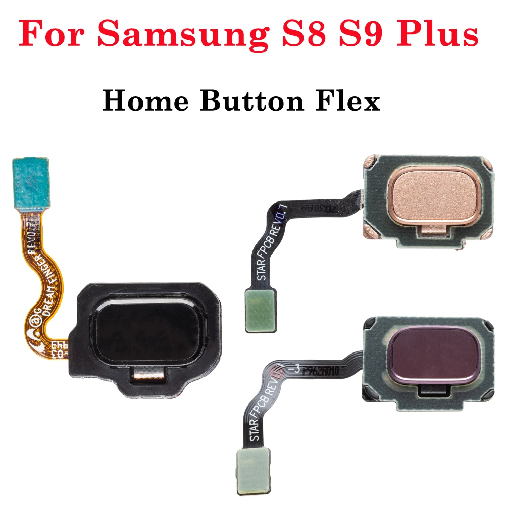 1pcs Fingerprint Sensor Home Button Flex Cable For Samsung Galaxy S8 S8 S9 S9 Plus G950F G955F G950 G955 G960 G965 G960F G965F